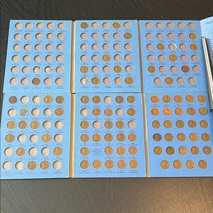 Lincoln Head Cent Coin Collection 1909 to 1940 Volume 1 & Starting 1941 Volume 2
